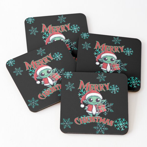 Item preview, Cute Alien Santa - Merry Christmas designed and sold by letsgetinspired.