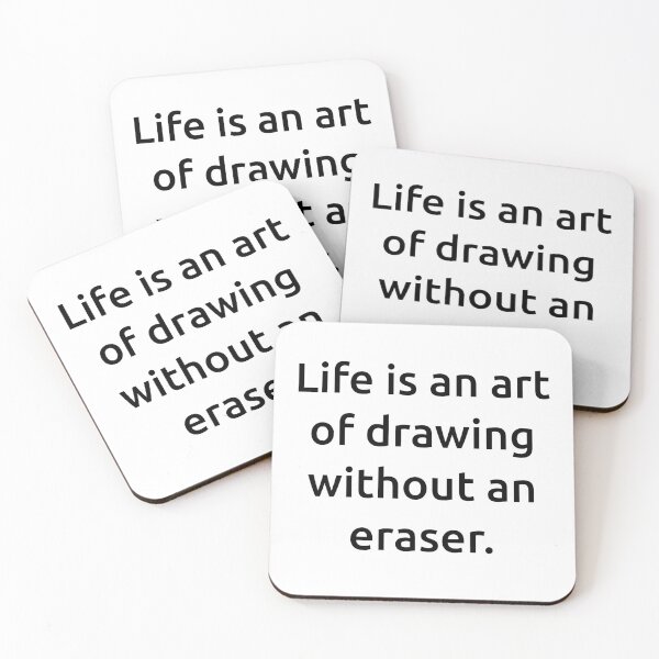 Item preview, Life is an art of drawing without an eraser. designed and sold by IMCDT.