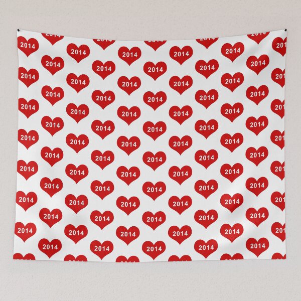 Item preview, 2014 Red Love Heart designed and sold by usernamenaijan.