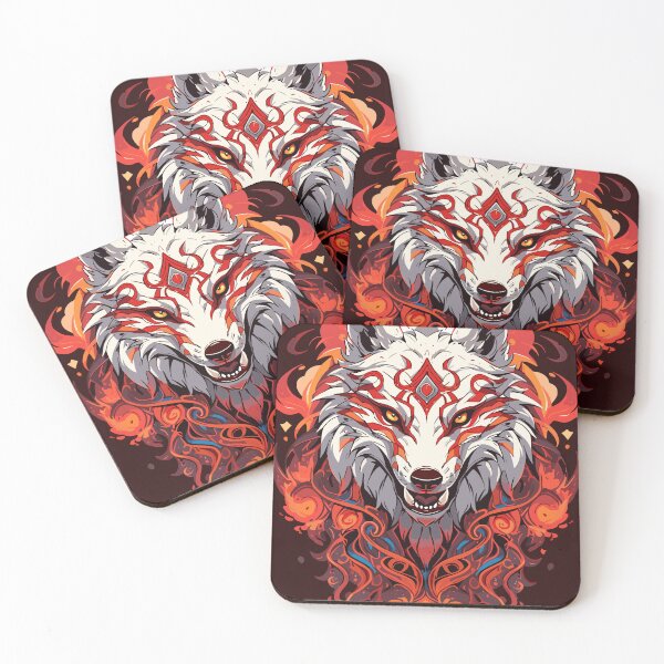 Item preview, White fire wolf designed and sold by crula.
