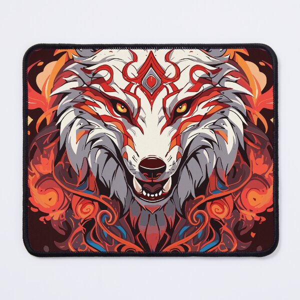 Item preview, White fire wolf designed and sold by crula.