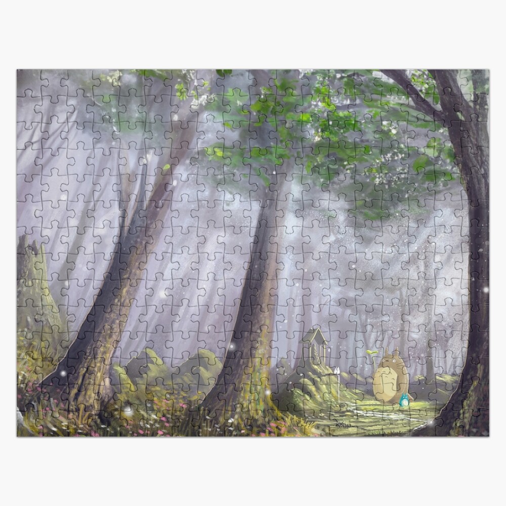 Puzzle Mi Vecino Totoro en el bosque