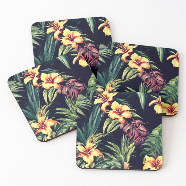 Item preview, Dark tropical flowers designed and sold by MacLis.