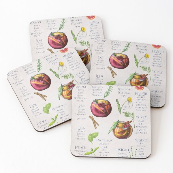 Item preview, Kitchen Witch Common Ingredients with Magical Uses designed and sold by CarteBlancheArt.