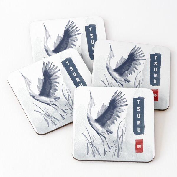 Item preview, Tsuru 鶴 Watercolor designed and sold by MHerardDesigns.