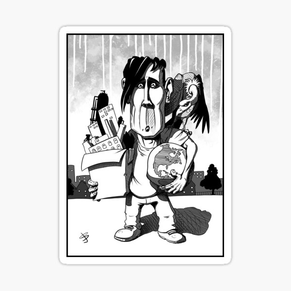 World in his arms Sticker
