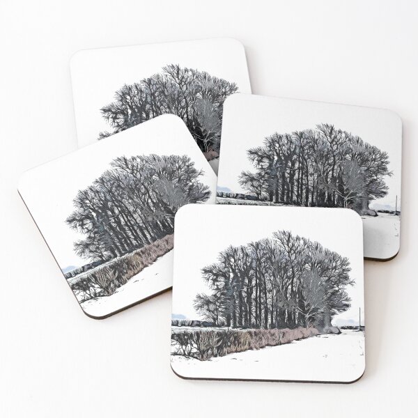 Item preview, Copse, Walls End, Harthill in the snow. designed and sold by Paul Rowland.