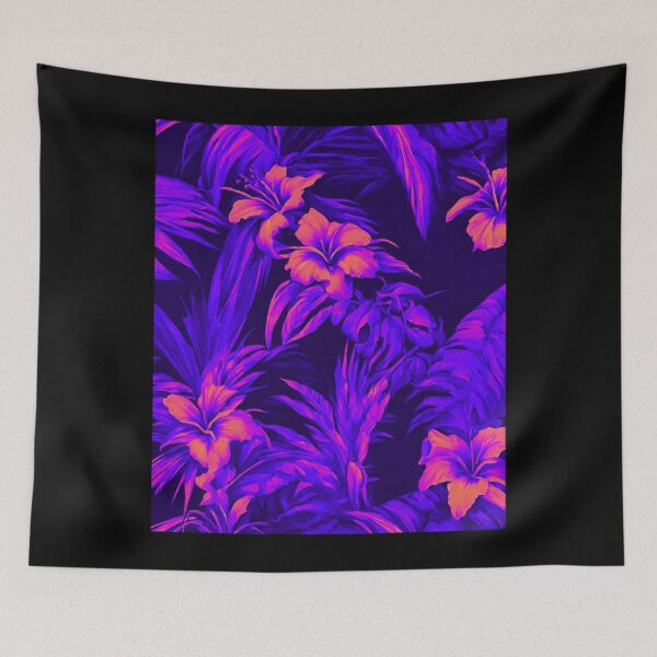 Item preview, Blue and red dark tropical  designed and sold by MacLis.