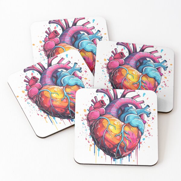 Item preview, Heart Colorful T-Shirt designed and sold by Quarkari.