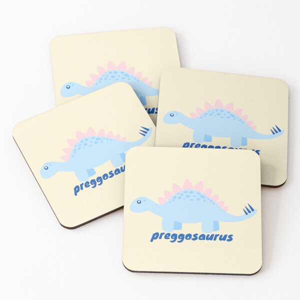 Item preview, Preggosaurus Pink Blue Dinosaur Pregnancy Announcement designed and sold by Cozy-Home10.