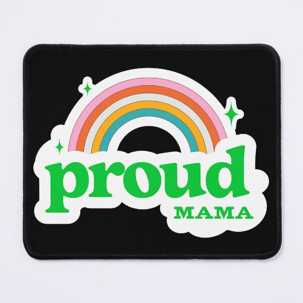 Item preview, Proud Mama-Rainbow-Proud Mommy-Funny designed and sold by AnitaCreations.