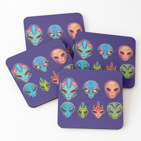 Item preview, Aliens faces  designed and sold by Rislam.