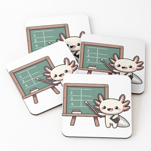 Item preview, Kawaii Axolotl's Classroom Adventure designed and sold by PuffPuffPrint.