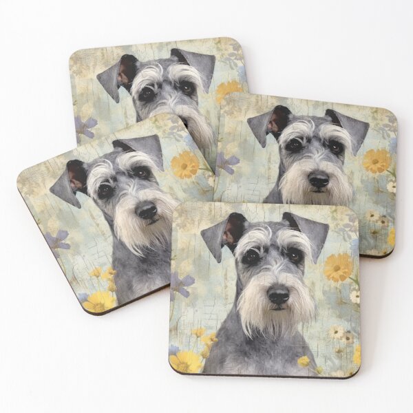 Item preview, Floral Schnauzer  designed and sold by CraftyBee.