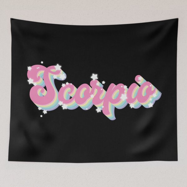Item preview, Scorpio - Zodiac Horoscope Word in Groovy Retro Style designed and sold by Haygoodies.