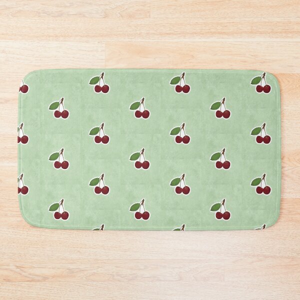 Item preview, Delicious fresh ripe cherry fruit flat illustration design. Printable cherry sticker. designed and sold by Sunshine2504.