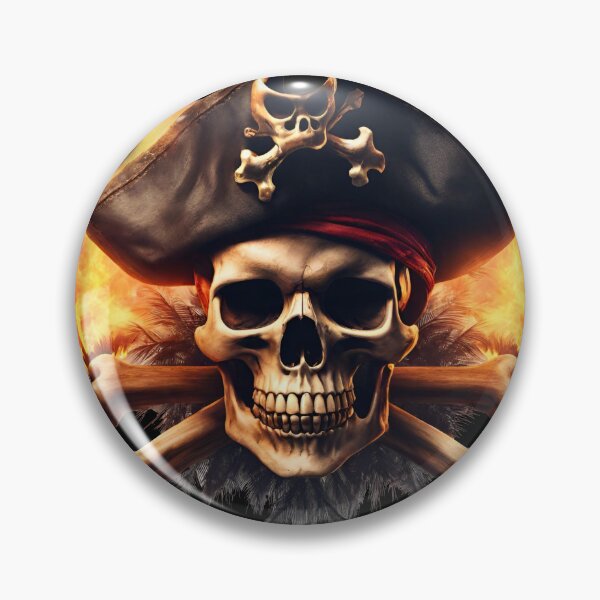 Item preview,  calavera pirata designed and sold by StyleSketch.
