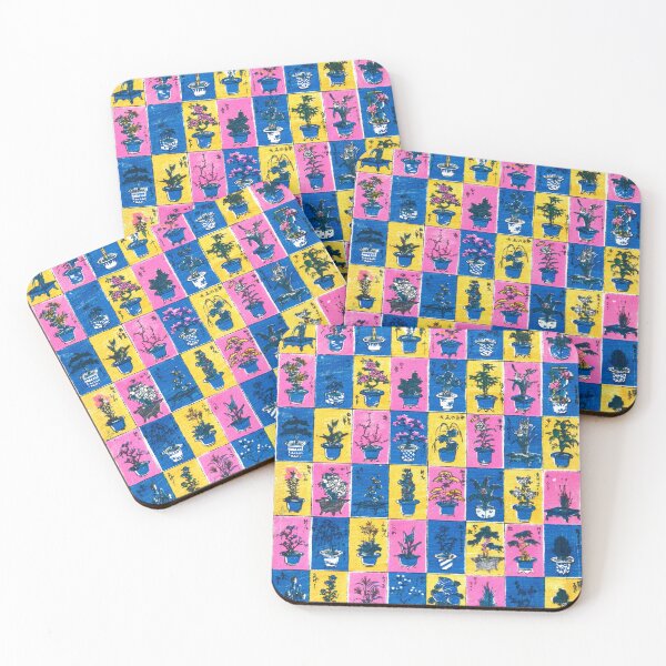Item preview, Plants & Flower Arrangements, Pink & Yellow 1845 Utagawa Yoshitsuya designed and sold by RocketshipRetro.