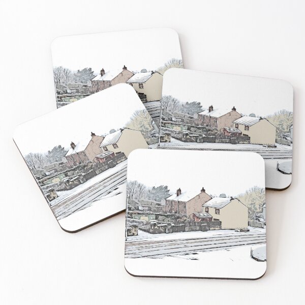 Item preview, Honeysuckle Cottage, Harthill in the snow. designed and sold by Paul Rowland.