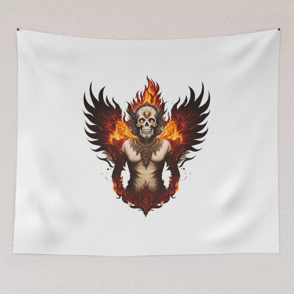 Item preview, Vintage Skeleton Burning Soul designed and sold by risingphoenix6.