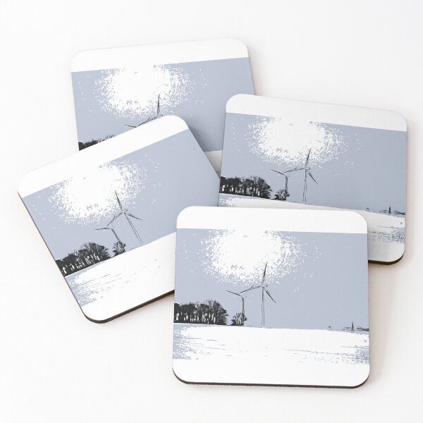 Item preview, Loscar Windfarm, Harthill in the snow. designed and sold by Paul Rowland.