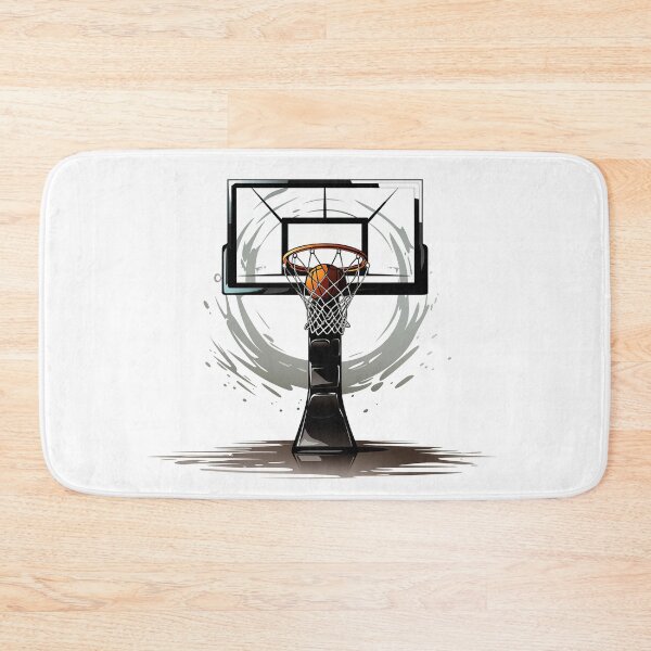 Item preview, Basketball hoop and ball on white background designed and sold by Imparable.