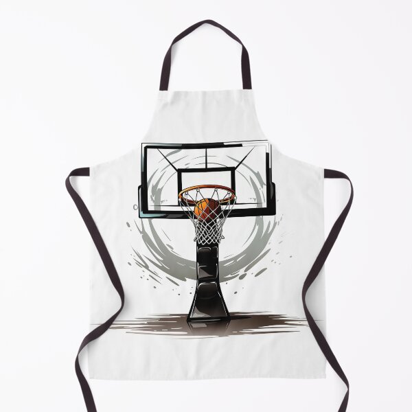 Item preview, Basketball hoop and ball on white background designed and sold by Imparable.