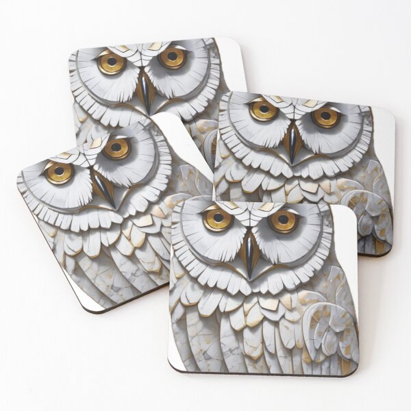 Item preview, Snow Owl - Marble designed and sold by shutterrudder.