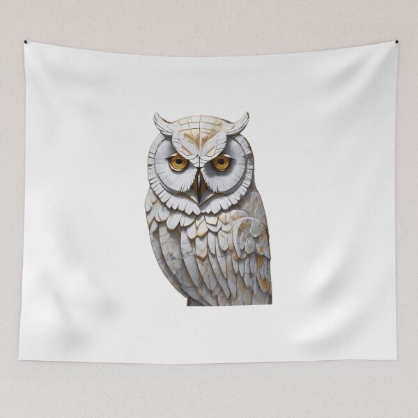 Item preview, Snow Owl - Marble designed and sold by shutterrudder.