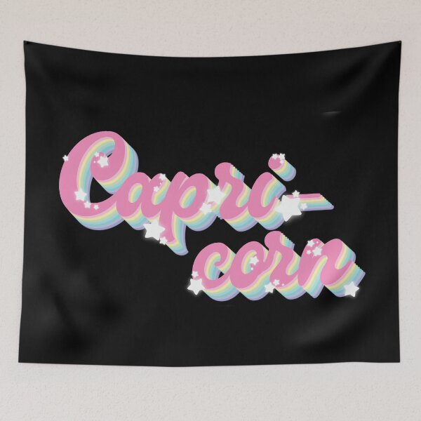 Item preview, Capricorn - Zodiac Horoscope Word in Groovy Retro Style designed and sold by Haygoodies.