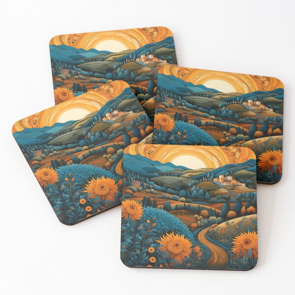 Item preview, Sunflowers Growing on Tuscany Hill designed and sold by dcrc.