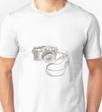 35mm SLR Film Camera Drawing Unisex T-Shirt
