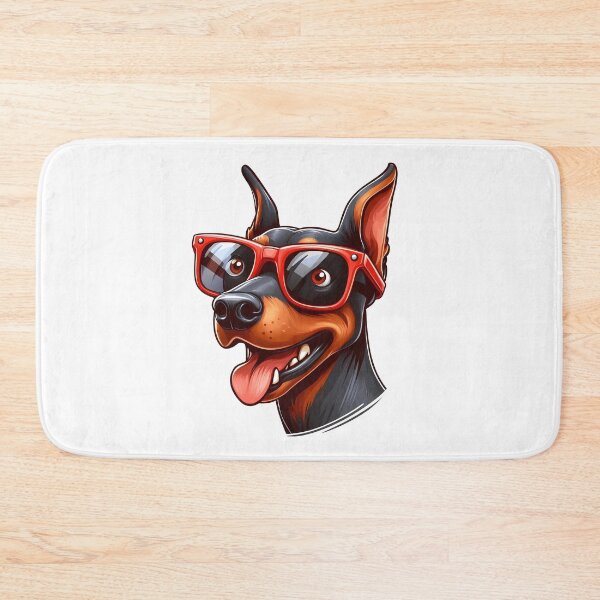 Item preview, Funny Dobermann in Red Sunglasses designed and sold by Coffee Lifestyle.