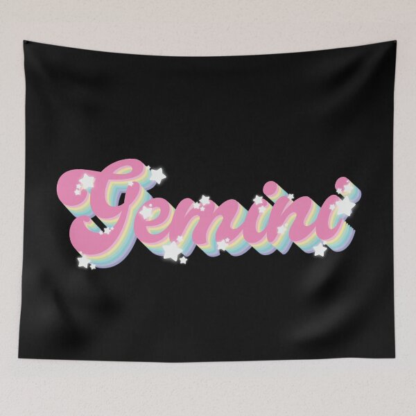 Item preview, Gemini - Zodiac Horoscope Word in Groovy Retro Style designed and sold by Haygoodies.