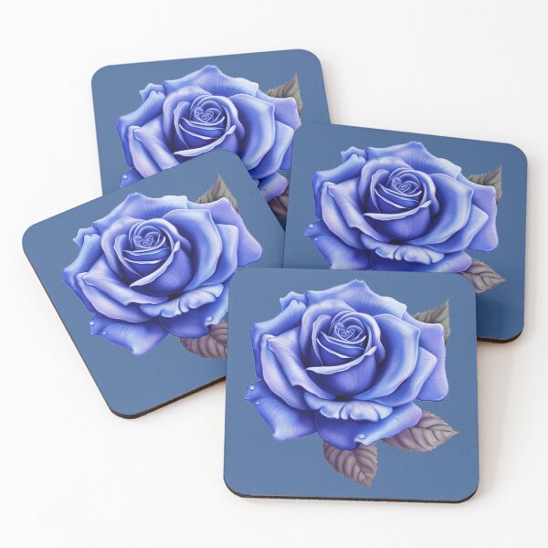 Aperçu de l'œuvre Rose bleue créée et vendue par AxeWave.