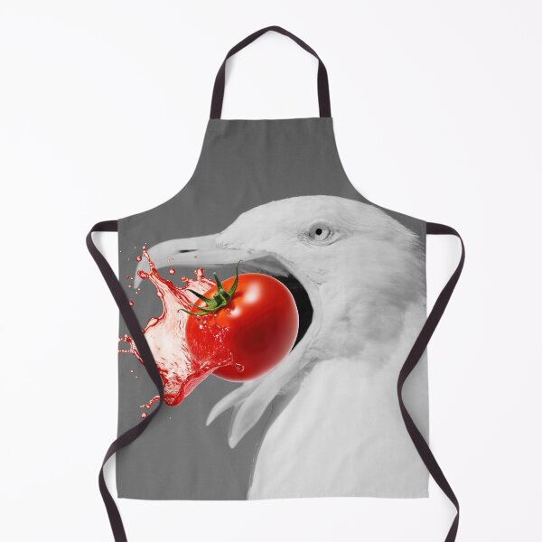 Artikelvorschau, Illustration einer Möwe mit einer Tomate entworfen und verkauft von DSoriaDesign.