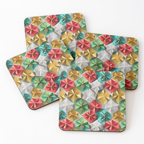 Item preview, Abstract Floral Origami pattern designed and sold by Bratak.
