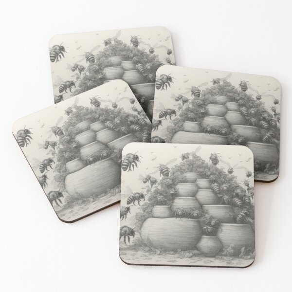 Item preview, Beautiful bees sketch  designed and sold by Damian Sobczyk.