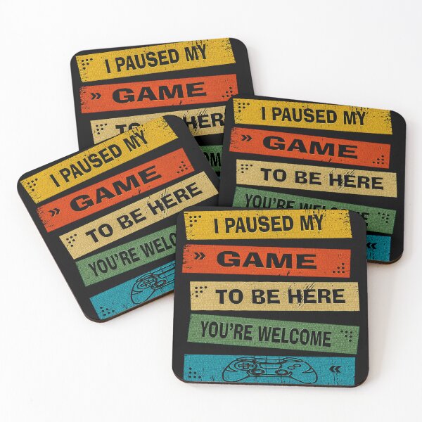 Item preview, I Paused My Game to by Here You're Welcome. designed and sold by momoworlddesign.