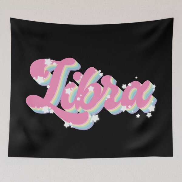 Item preview, Libra - Zodiac Horoscope Word in Groovy Retro Style designed and sold by Haygoodies.