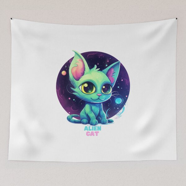 Item preview, Alien Cat designed and sold by fodmoohappy.