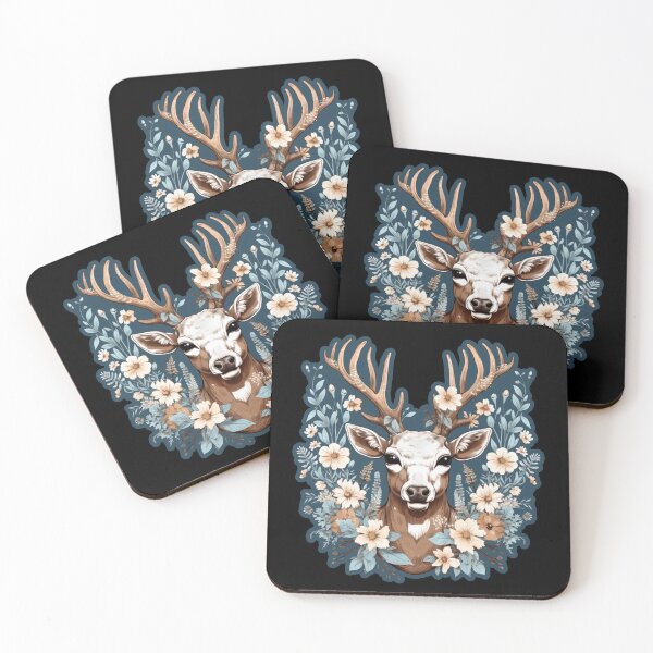Item preview, Deer Flowers designed and sold by titanosdesign.