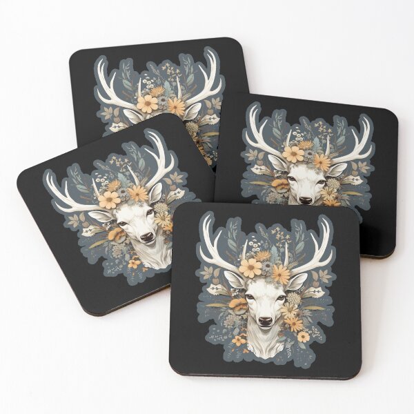 Item preview, Deer Flowers designed and sold by titanosdesign.