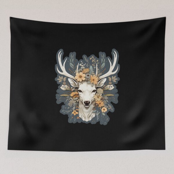 Item preview, Deer Flowers designed and sold by titanosdesign.