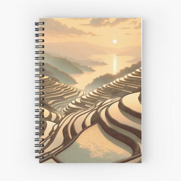 Item preview, Sunset Over Rice Terraces designed and sold by PictorialWhimsy.