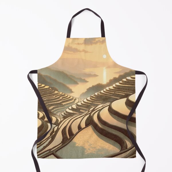 Item preview, Sunset Over Rice Terraces designed and sold by PictorialWhimsy.