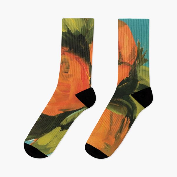 Item preview, Orange grove on teal designed and sold by Artby-joelle.