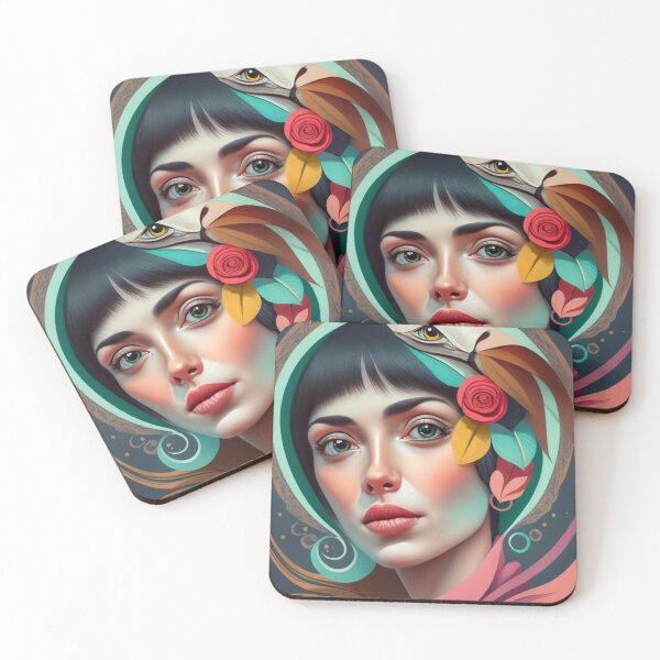 Item preview, Beautiful young woman with indigo aura designed and sold by Studio-DesignWw.