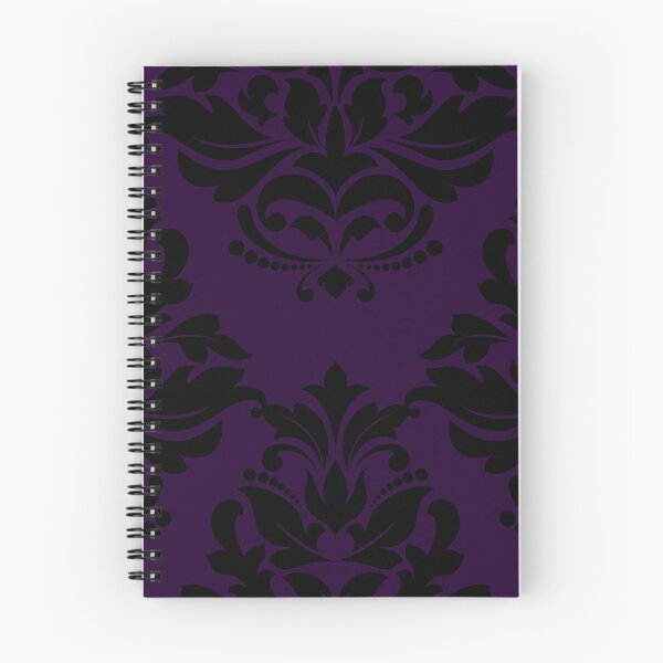 Aperçu de l'œuvre Grand Damassé Violet Foncé 1 créée et vendue par Pixels2Patterns.