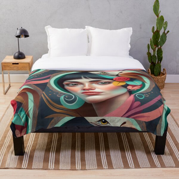 Item preview, Beautiful young woman with indigo aura designed and sold by Studio-DesignWw.